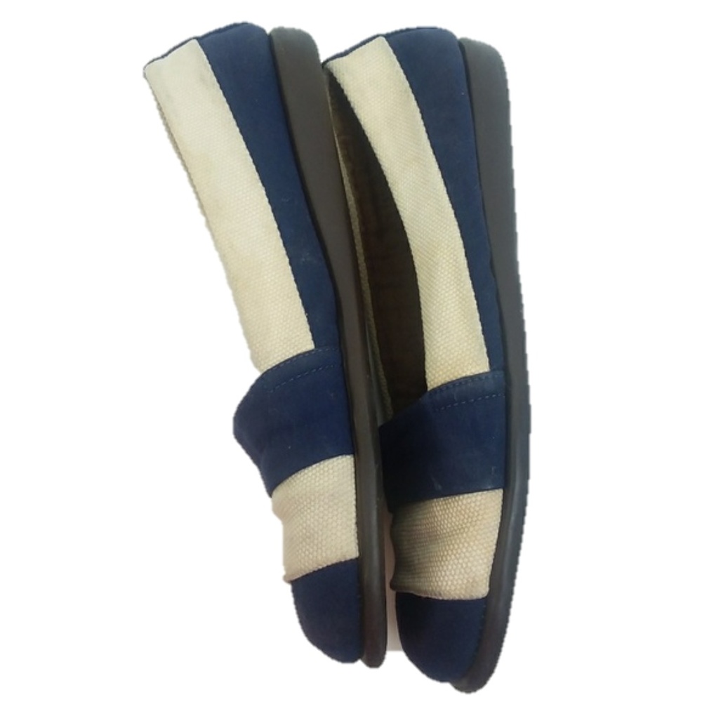 Aerosoles Supersoft Blue Nautical Stripes Flats 8 - Picture 5 of 7